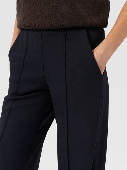 Keller Wide Leg Pant - Navy
