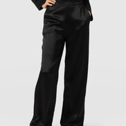 Langley Wide Leg Pant - Black