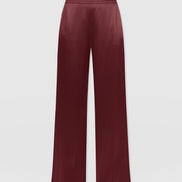 Langley Wide Leg Pant - Maroon
