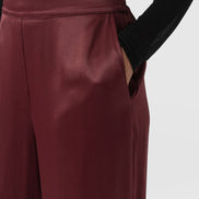 Langley Wide Leg Pant - Maroon