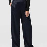 Langley Wide Leg Pant - Navy