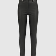 Maeva Skinny Pant - Black Coated
