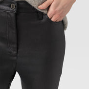 Maeva Skinny Pant - Black Coated