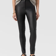 Maeva Skinny Pant - Black Coated