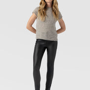 Maeva Skinny Pant - Black Coated