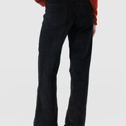 Maeve Wide Leg Pant - Black Cord