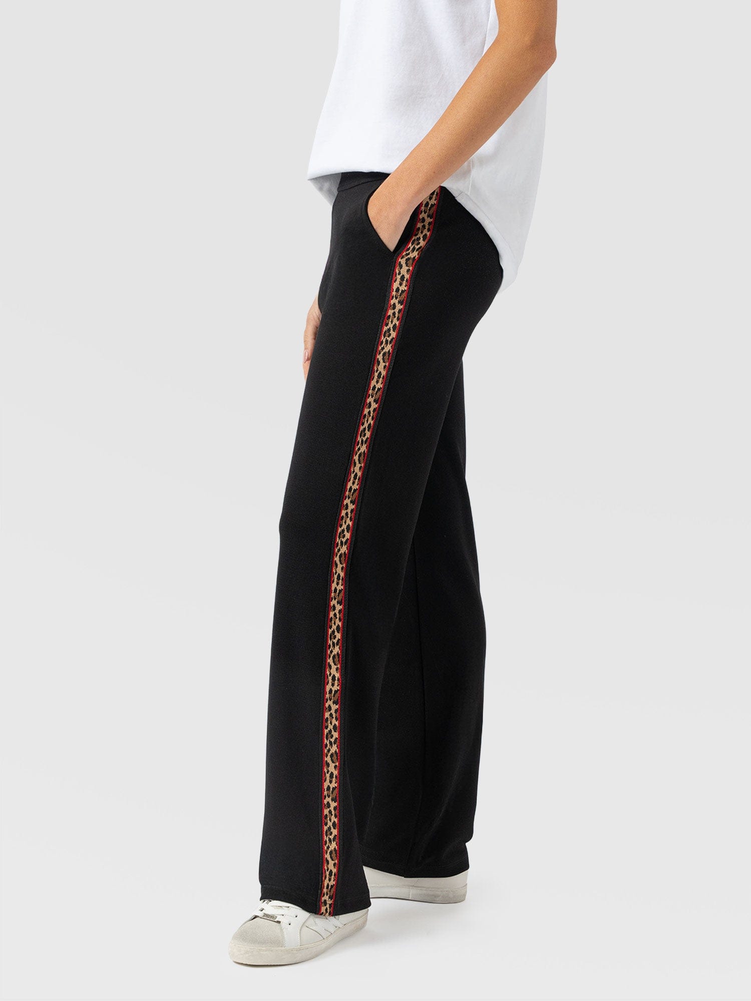 Runway Pant - Black Leopard