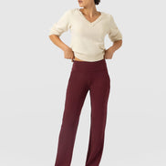 Runway Pant - Burgundy