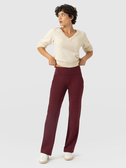 Runway Pant - Burgundy
