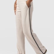 Runway Pant - Light Beige Stripe