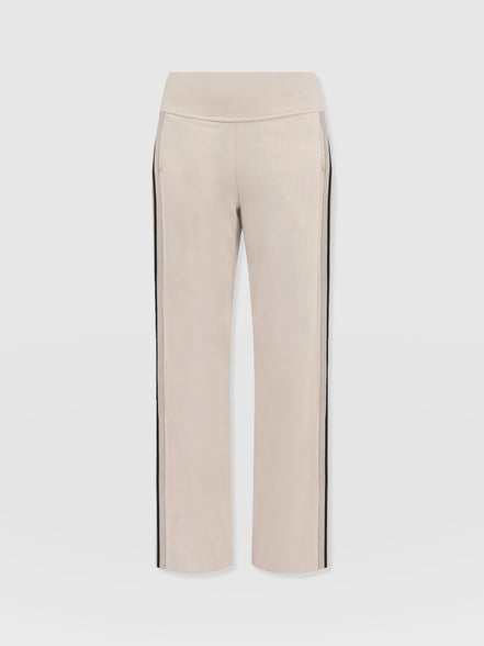 Runway Pant - Light Beige Stripe
