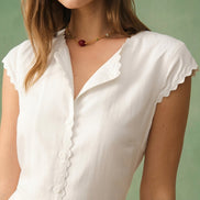 The Solid Color Lapel Midi Dress