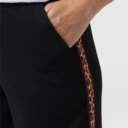 Hoxton Straight Leg Pant - Black - Leopard