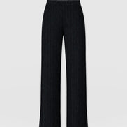 Hoxton Straight Leg Pant - Black Textured
