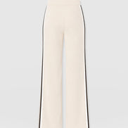 Hoxton Straight Leg Pant - Cream - Black Stripe