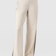 Hoxton Straight Leg Pant - Cream - Black Stripe