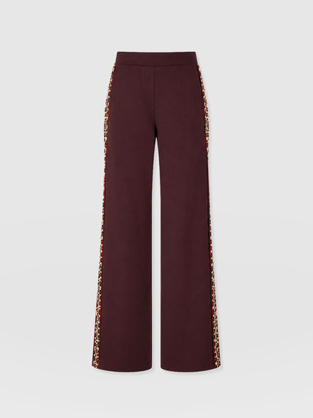 Hoxton Straight Leg Pant - Maroon