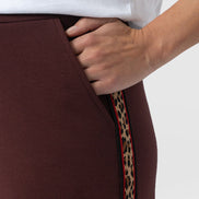 Hoxton Straight Leg Pant - Maroon