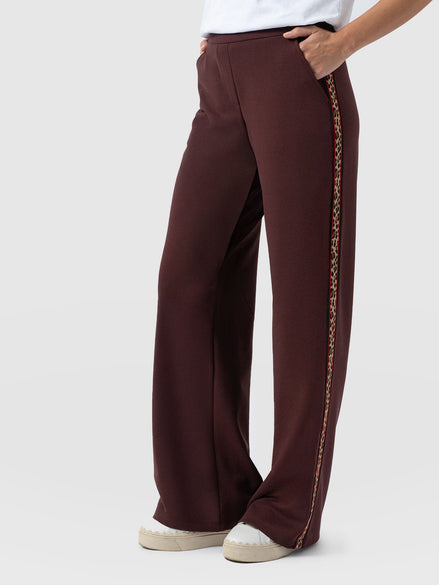 Hoxton Straight Leg Pant - Maroon