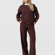 Hoxton Straight Leg Pant - Maroon