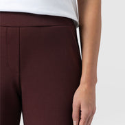 Hoxton Straight Leg Pant - Maroon