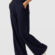 Hoxton Straight Leg Pant - Navy Textured