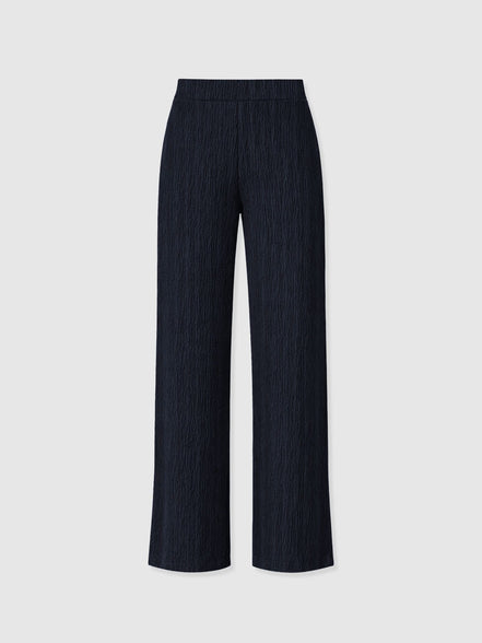 Hoxton Straight Leg Pant - Navy Textured