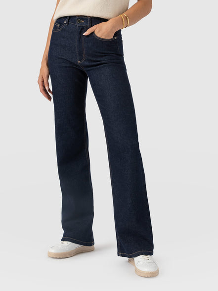 Wide Leg Jean - Indigo Blue