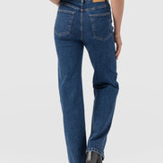 Wide Leg Jeans - Mid Blue