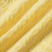 Yellow Textured Underwire Bikini Set