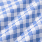 Blue Plaid Underwire One Piece