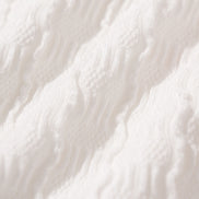 White Textured Cut Out One-Piece
