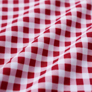 Wine Red Plaid One Piece Swimwear